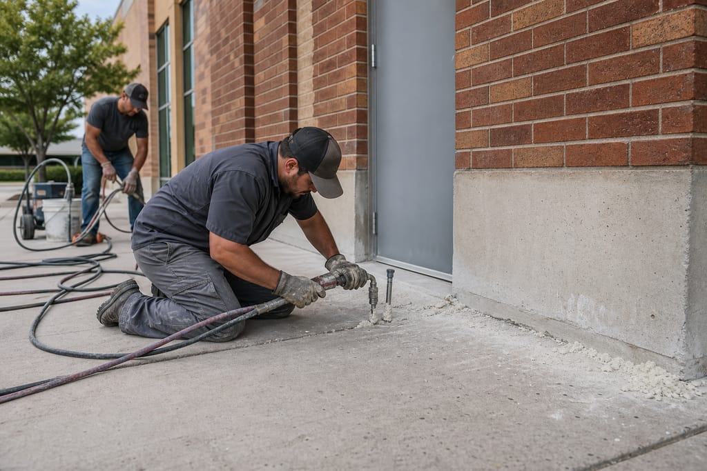 Commercial concrete leveling photo